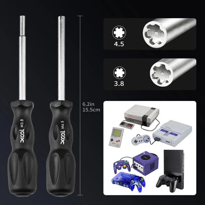 XOOL 17-in-1 Gamebit & Tri-Wing Screwdriver Repair Tool Kit, 17 in 1, Black