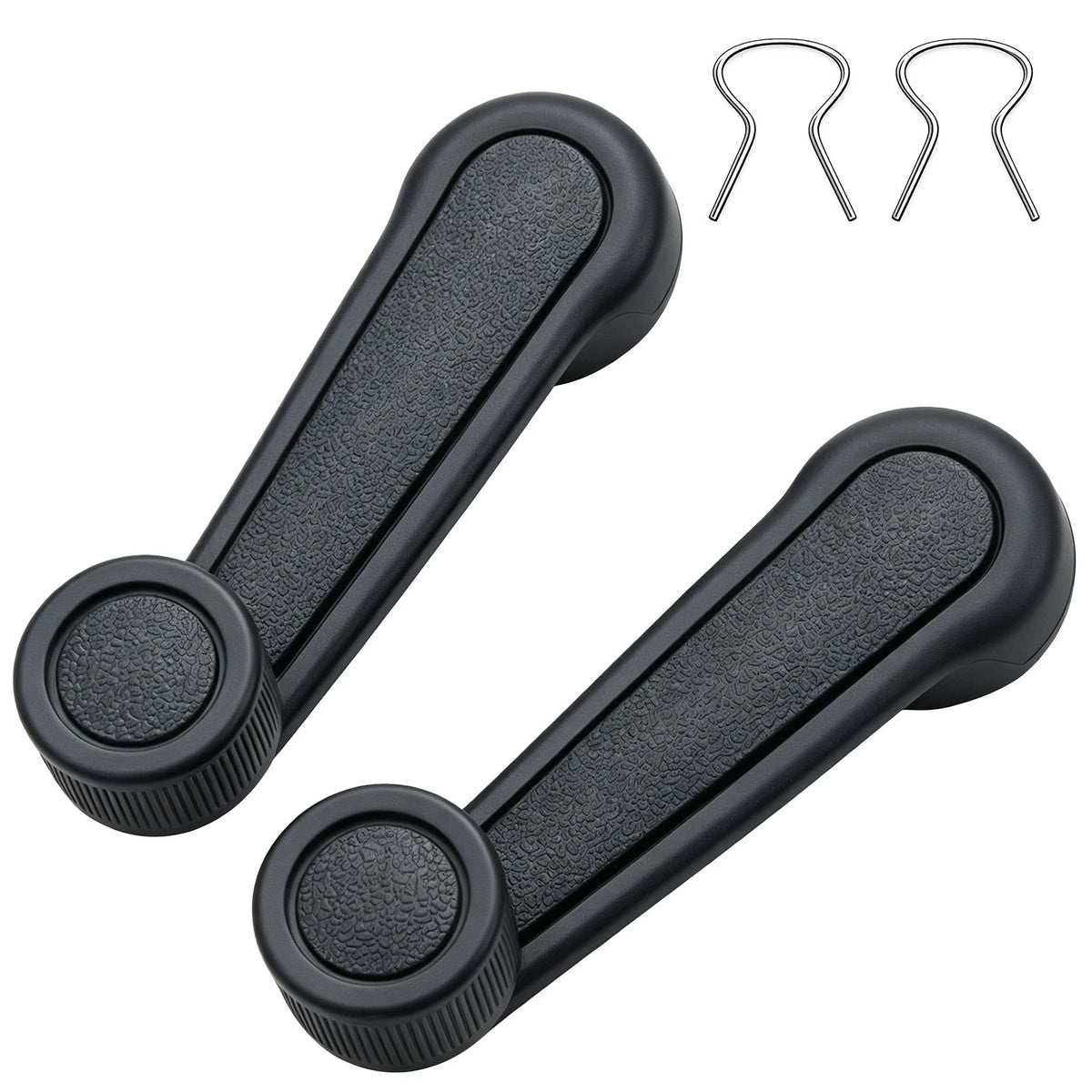 2PCS ABS Gray Interior Window Crank Handle Fits for Toyota Starlet 1981-1984