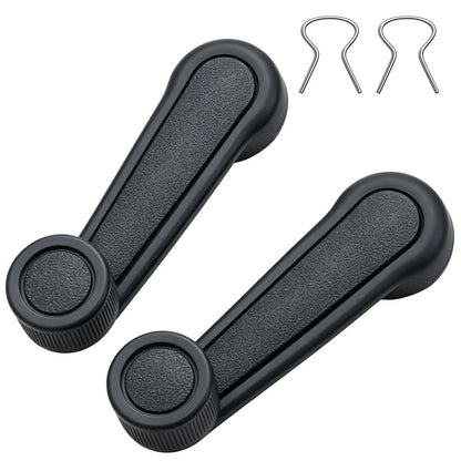 2PCS ABS Gray Interior Window Crank Handle Fits for Toyota Starlet 1981-1984