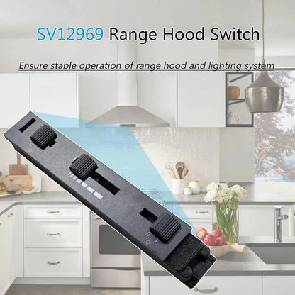 SV12969 Operating Switch Unit For NuTone Range Hood, for 120V 60Hz AC Systems
