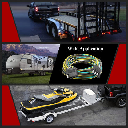 LIMICAR Trailer Wiring Harness Kit, 25ft Wire with 25FT