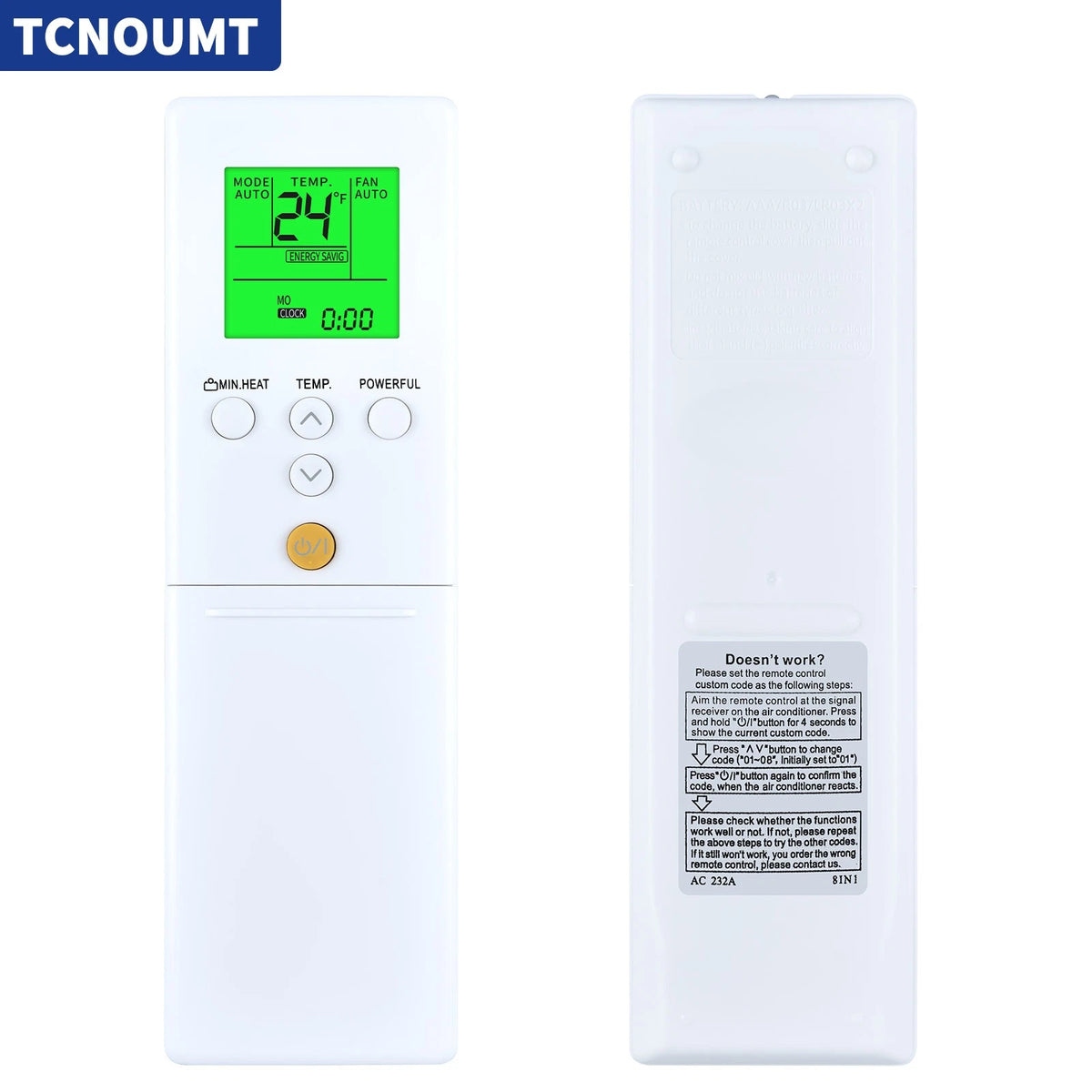 Remote Control For Fujitsu Air Conditioner AR-RED1U AR-REF1U AR-REM1U AR-REA2E