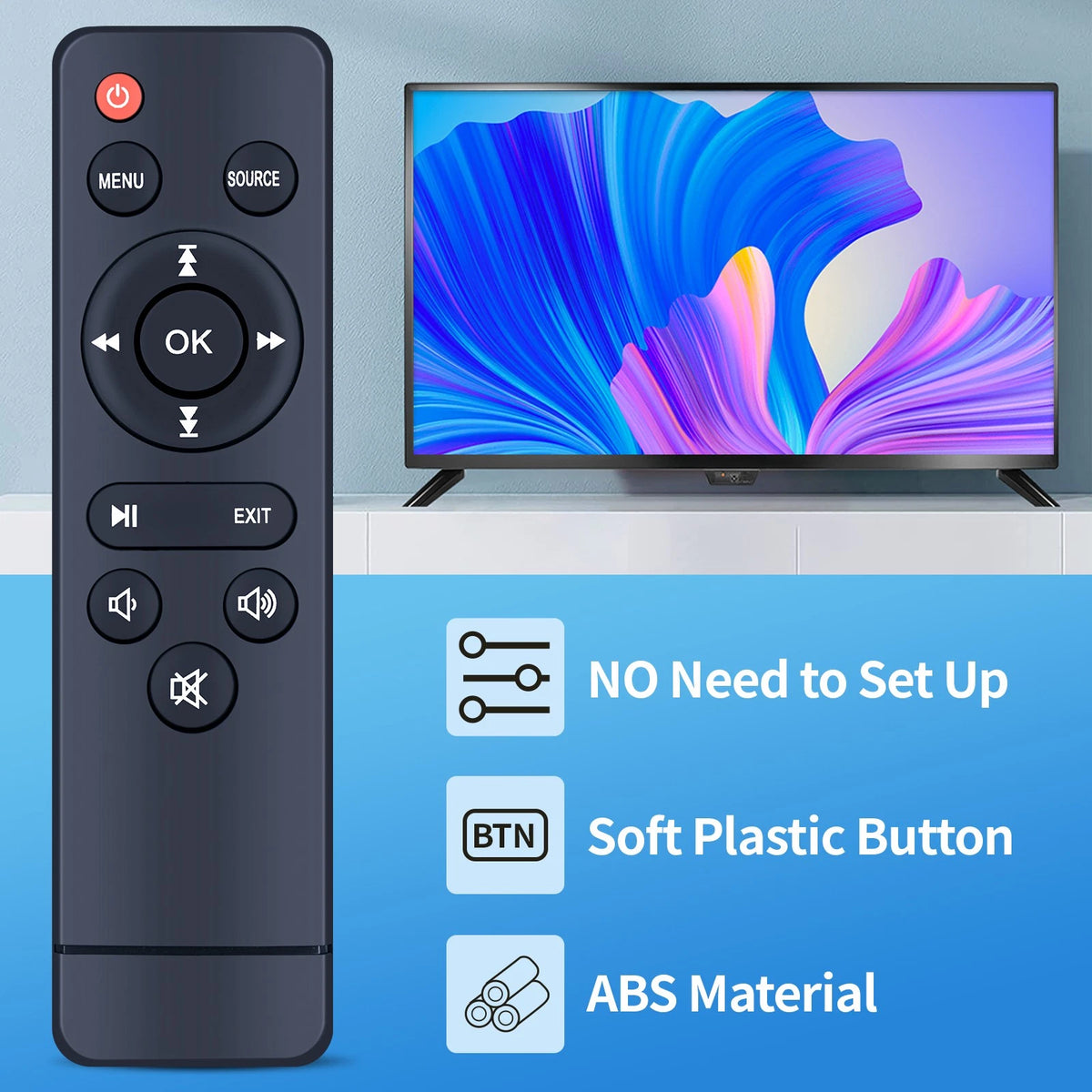 Remote Control For Mini Projector AuKing M8-F,TMY V08 V88,Puxinat P08,NISOO M10
