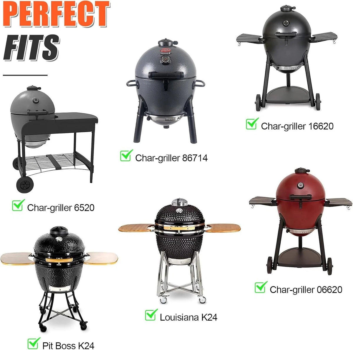 QuliMetal Round Grill Grate 19.5" for Akorn Kamado Ceramic Grill, Pit 19.52''
