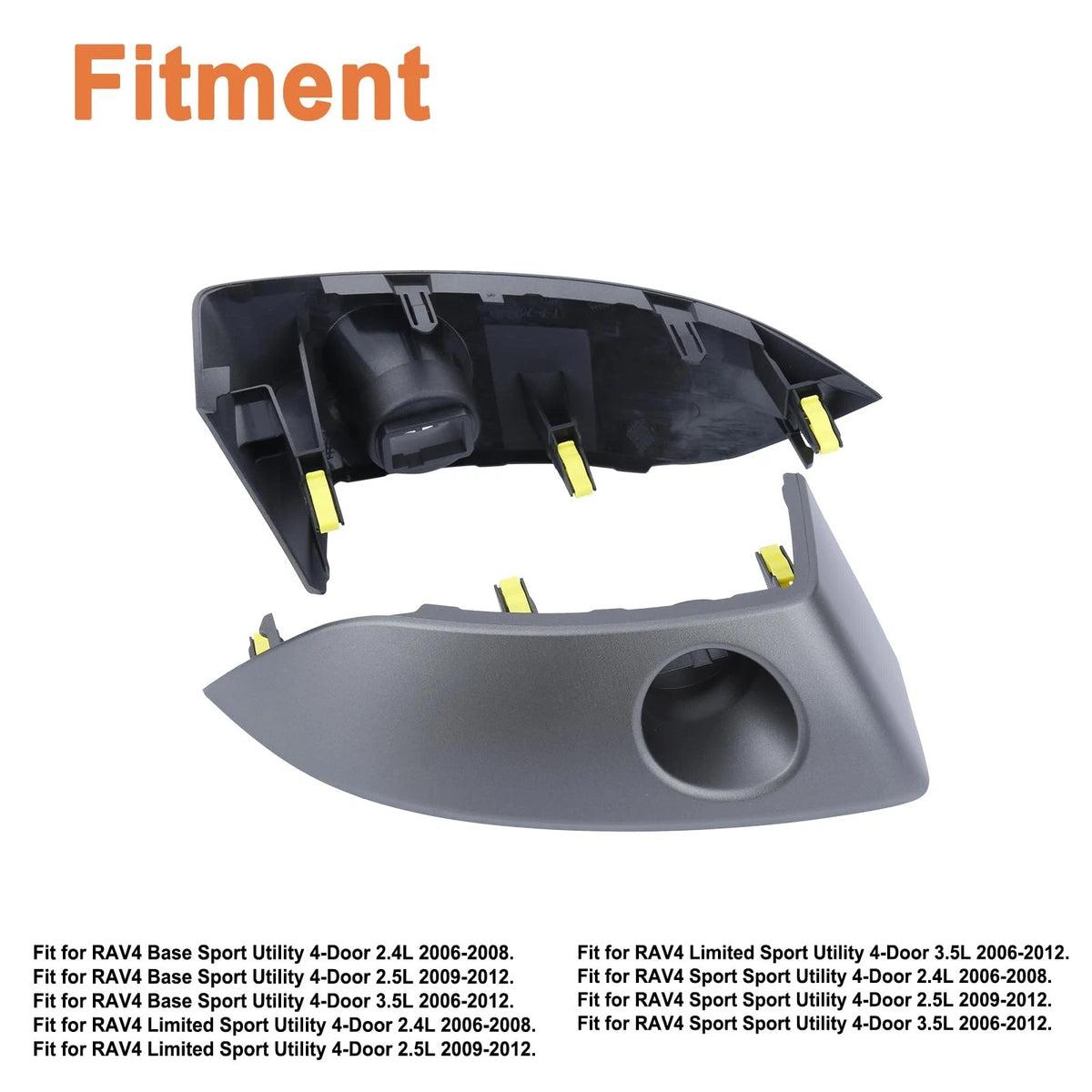 Central Dashboard Cover Strip Trim(1 Pair).Fit for Toyota RAV4 Base Limited...