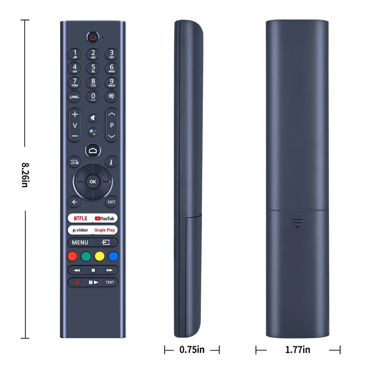 Replacement Remote Control For JVC QLED TV 32 Inch TV LT-32VQF545A No Voice