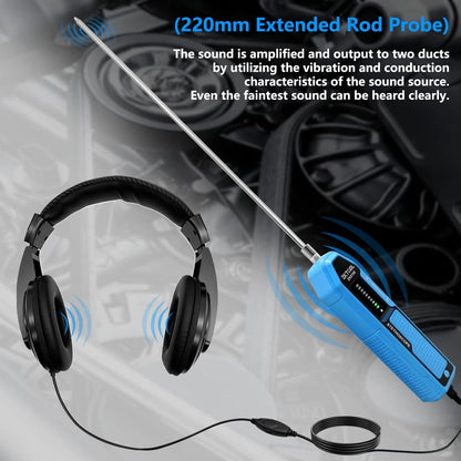 ZKTOOL Automotive Electronic Mechanics Stethoscope Ear Diagnostic...