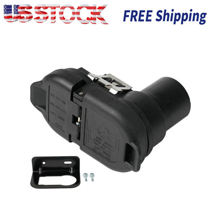 Multi Tow Trailer Receptacle Connector Plug Kit For Ford Ram Chevrolet
