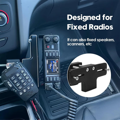 Cup Holder RadioMount - Clamping Mount, Drinks Basic model, Black