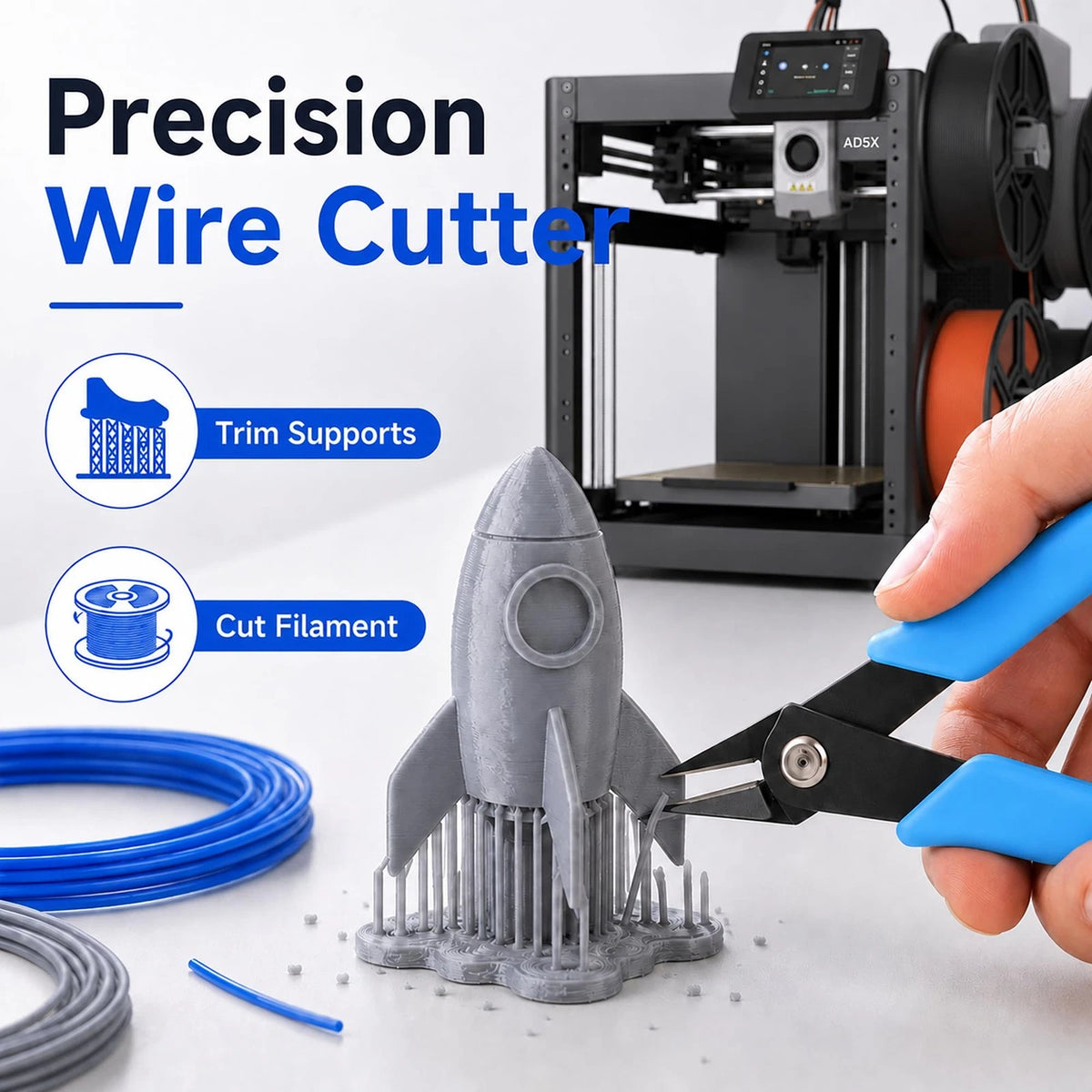 3D Printer Tool Kit for Flashforge AD5X, Nozzle Cleaning Accessories