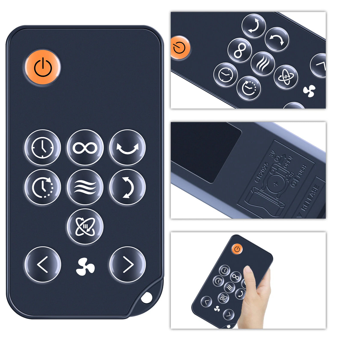 Replace Remote Control For Woozoo Multidirectional Oscillation Globe Fan SDC18T