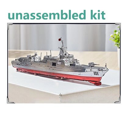 1/1000 Metal Unassembled Sheet 055 Destroyer Boat Ship Model DIY Collection Kit