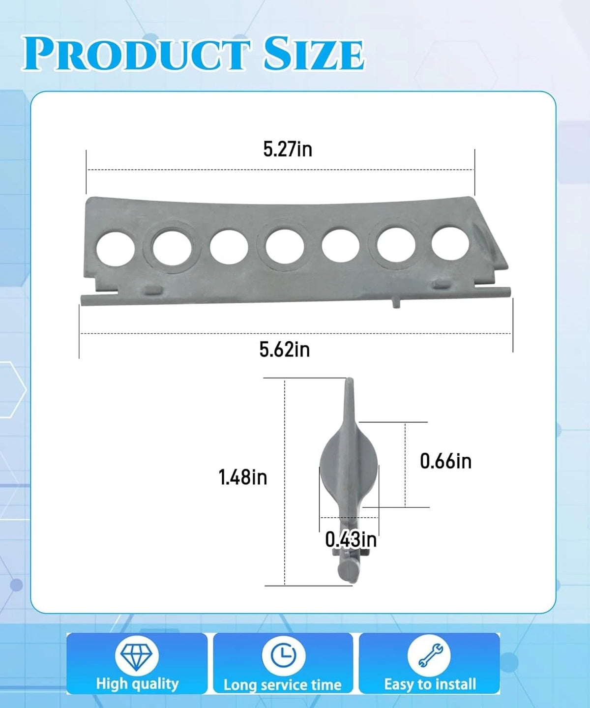Replacement Dryer Lint Screen Door Part# W11156832(No torsion spring...