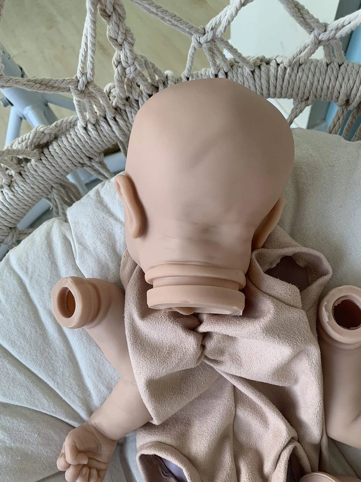 Angelbaby Unpainted Reborn Baby Doll Kits with Cloth Body 17 17 Inches, Lay