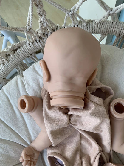 Angelbaby Unpainted Reborn Baby Doll Kits with Cloth Body 17 17 Inches, Lay