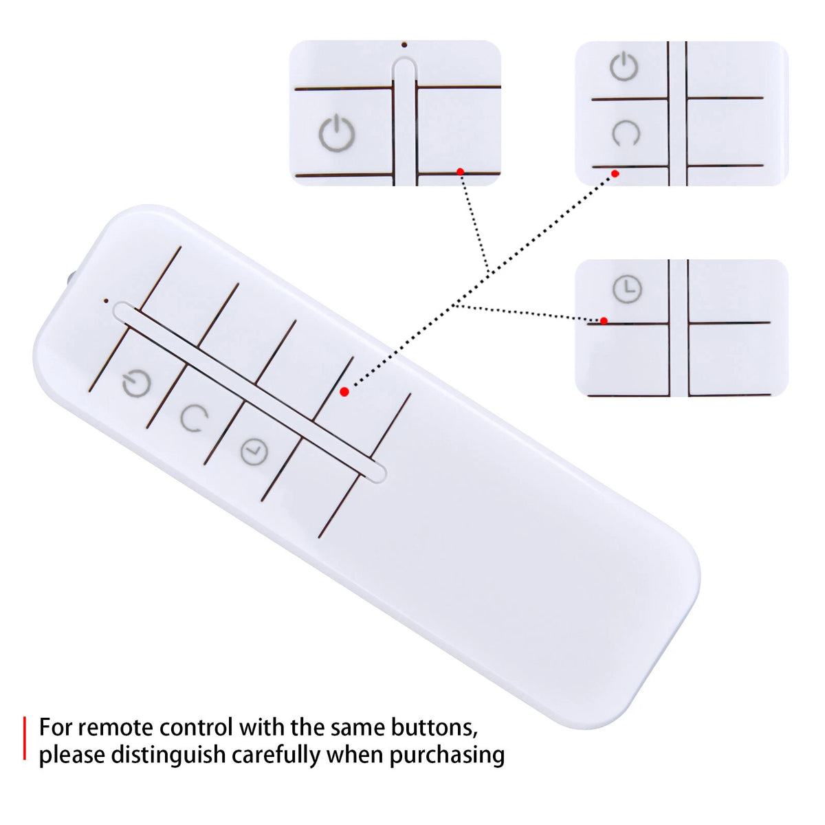 Remote Control For LEMOISTAR / Shinebella Wall Mount Oscillating Fan FW2GY FW2