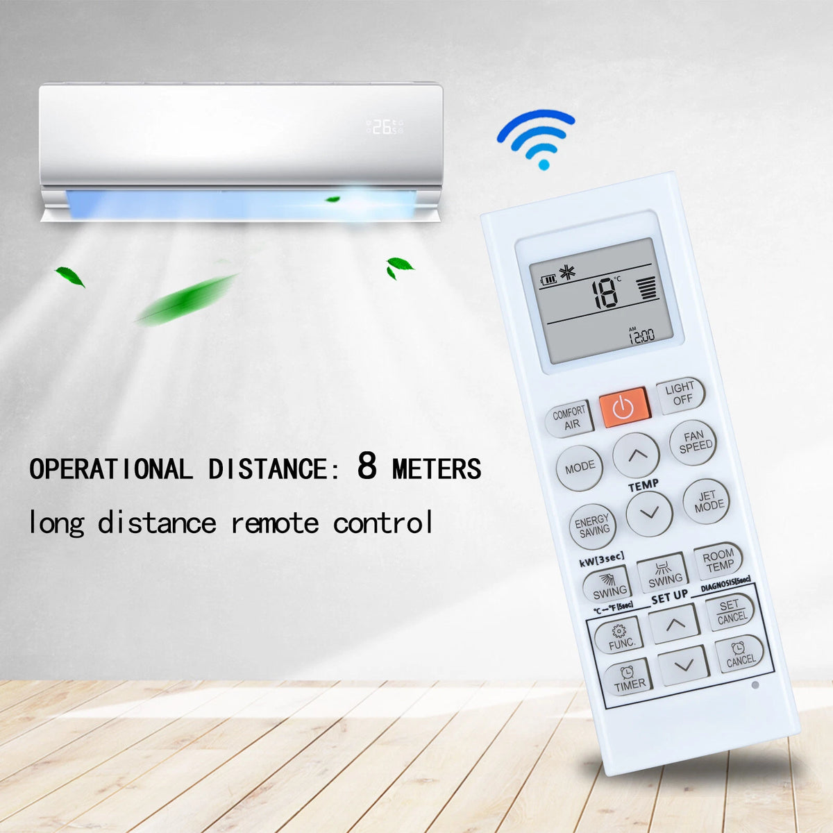 AKB74955602 Remote Control For LG AC Air Conditioner AKB74955605 LSN363HLV