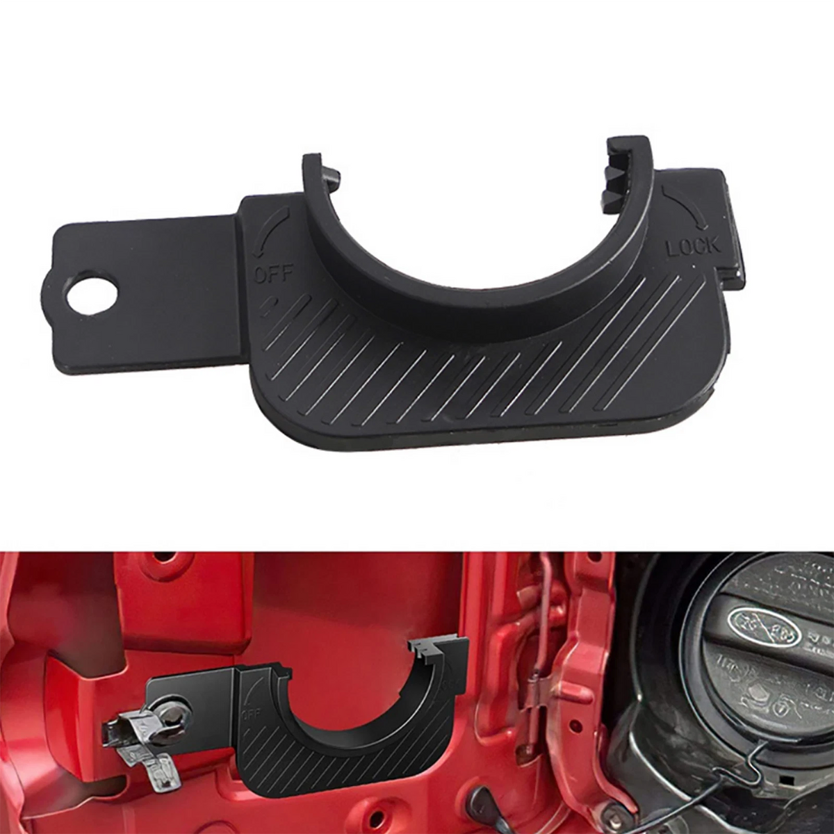 Black Gas Cap Holder Anti-Slipping Repair Part For Toyota Tacoma 2016-2022