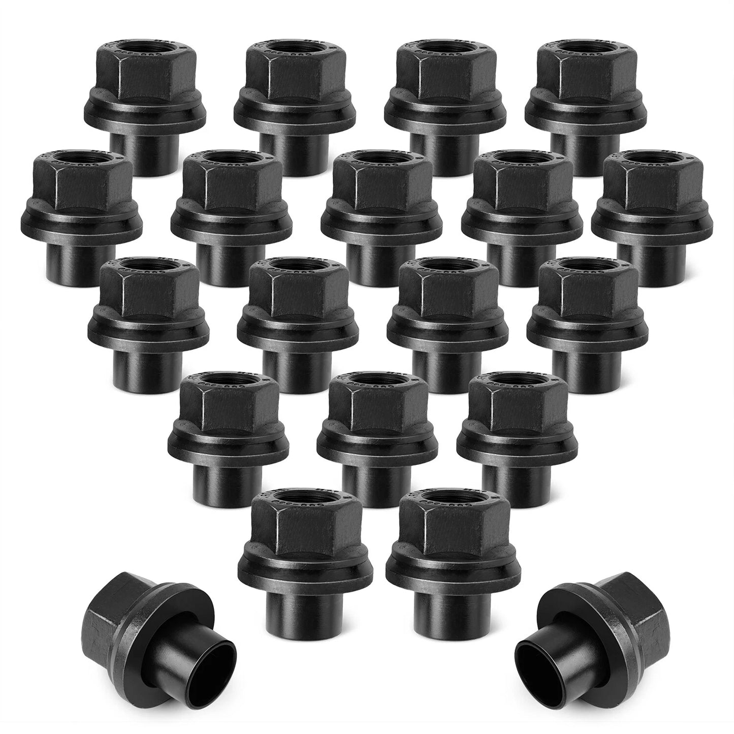 20 Pack 33mm M22x1.5 x 19mm Wheel Nuts Sleeve Nuts M22-1.5x19mm Skirt Flange