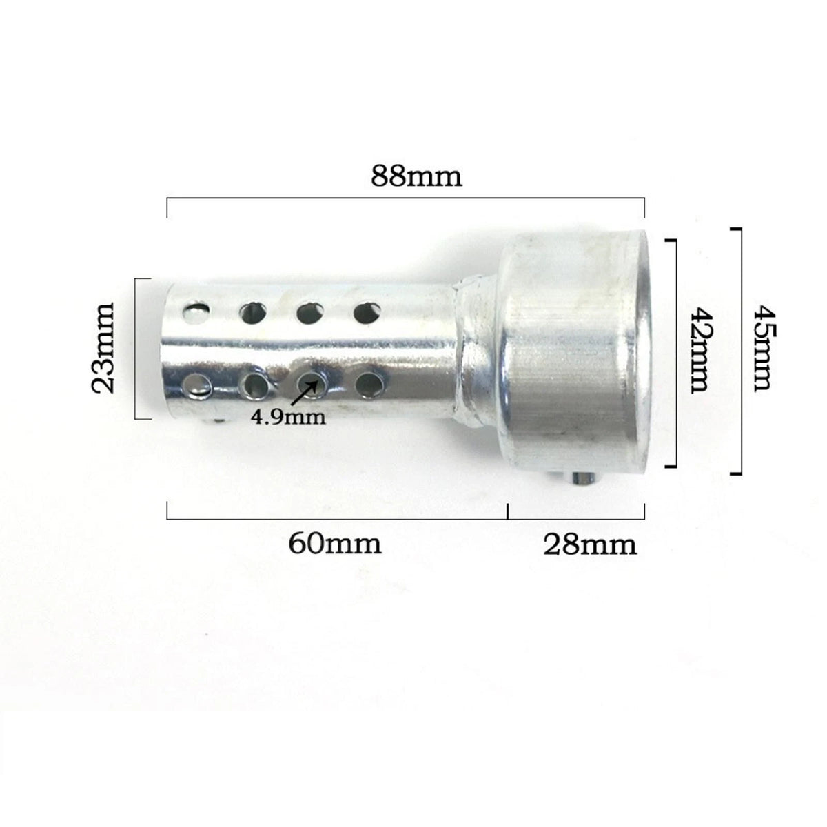 Durable 80mm Long Exhaust Baffle Fits 47-49mm Exhaust Pipe (Baffle O.D. 48mm) B