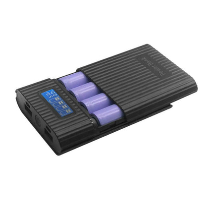 Black DIY Power Bank Case Battery Charger Storage Box Digital Display D