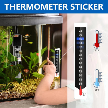 FREESEA Aquarium Fish Tank Heater: 25W/50W/100W/300W Small -25W, Black