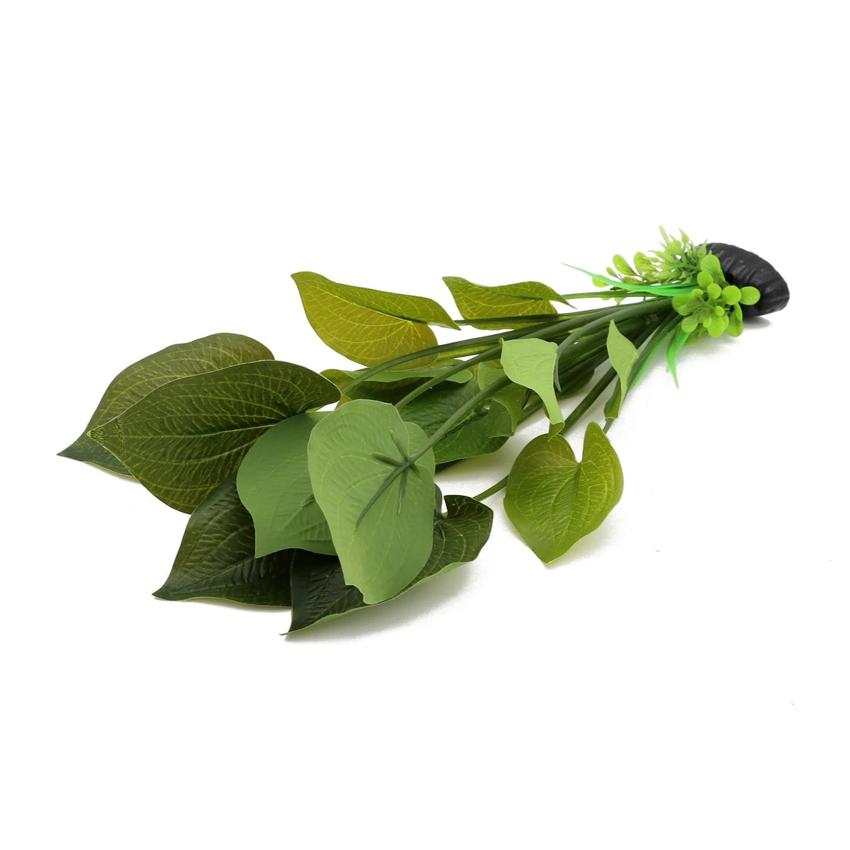 ALEGI Silk Aquarium Plants, 12 Inch Artificial Plants 2 Pack, Green