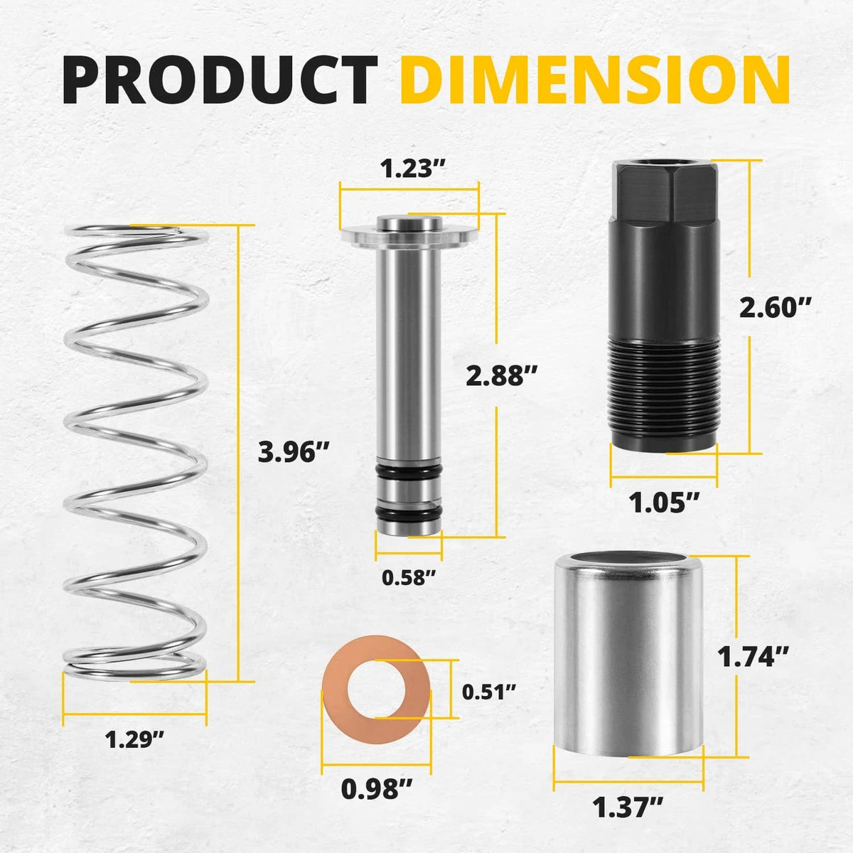 Replacement Pump Piston Low Side Plunger Kit- Smaller One - Fit for...