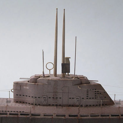 35cm 1:200 U-2536 U-boot Type XXI Submarine Paper Model Set DIY Model Kits