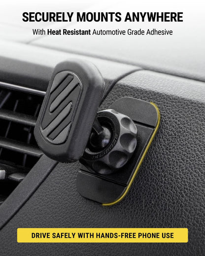 Scosche MAGDMB MagicMount Magnetic Phone Mount for Car, 1 Pack, Black