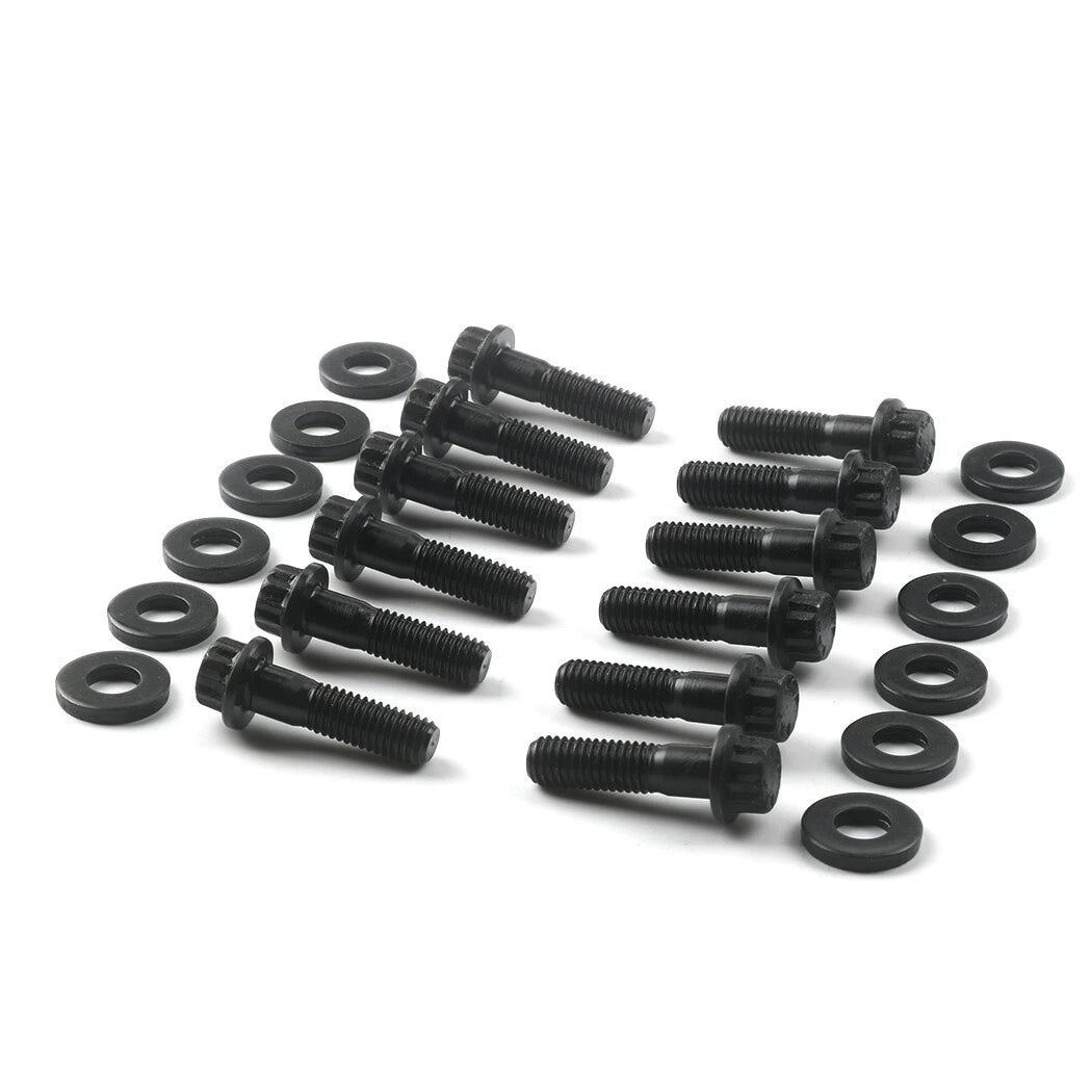 For Chevy SBC/GenIII LS 3/8" Flange 12PT Header Bolt Kit Replace 134-1202