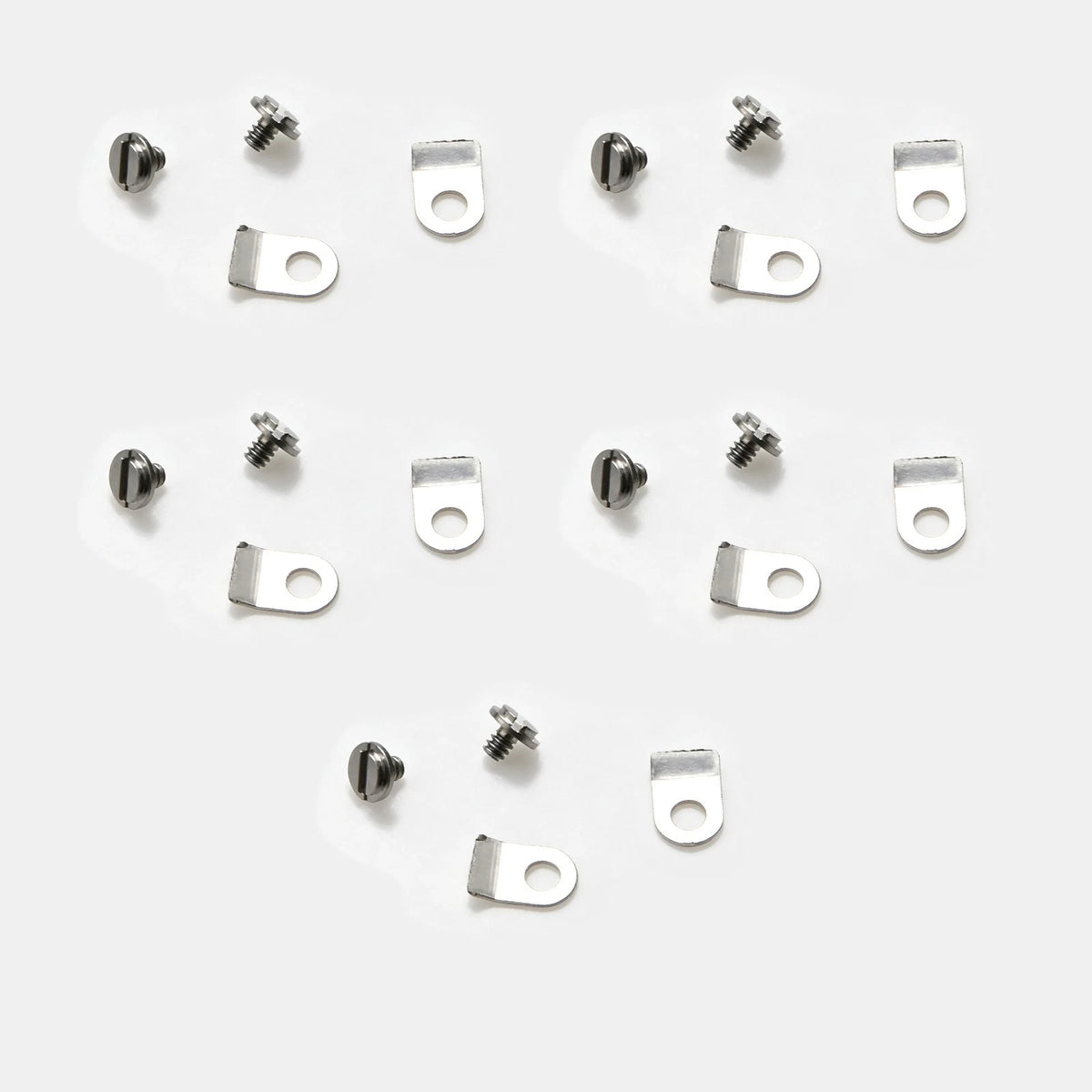10 Sets Casing Clamps Tab & Screw For Watch Movement ETA 2824 2834 2846 2836