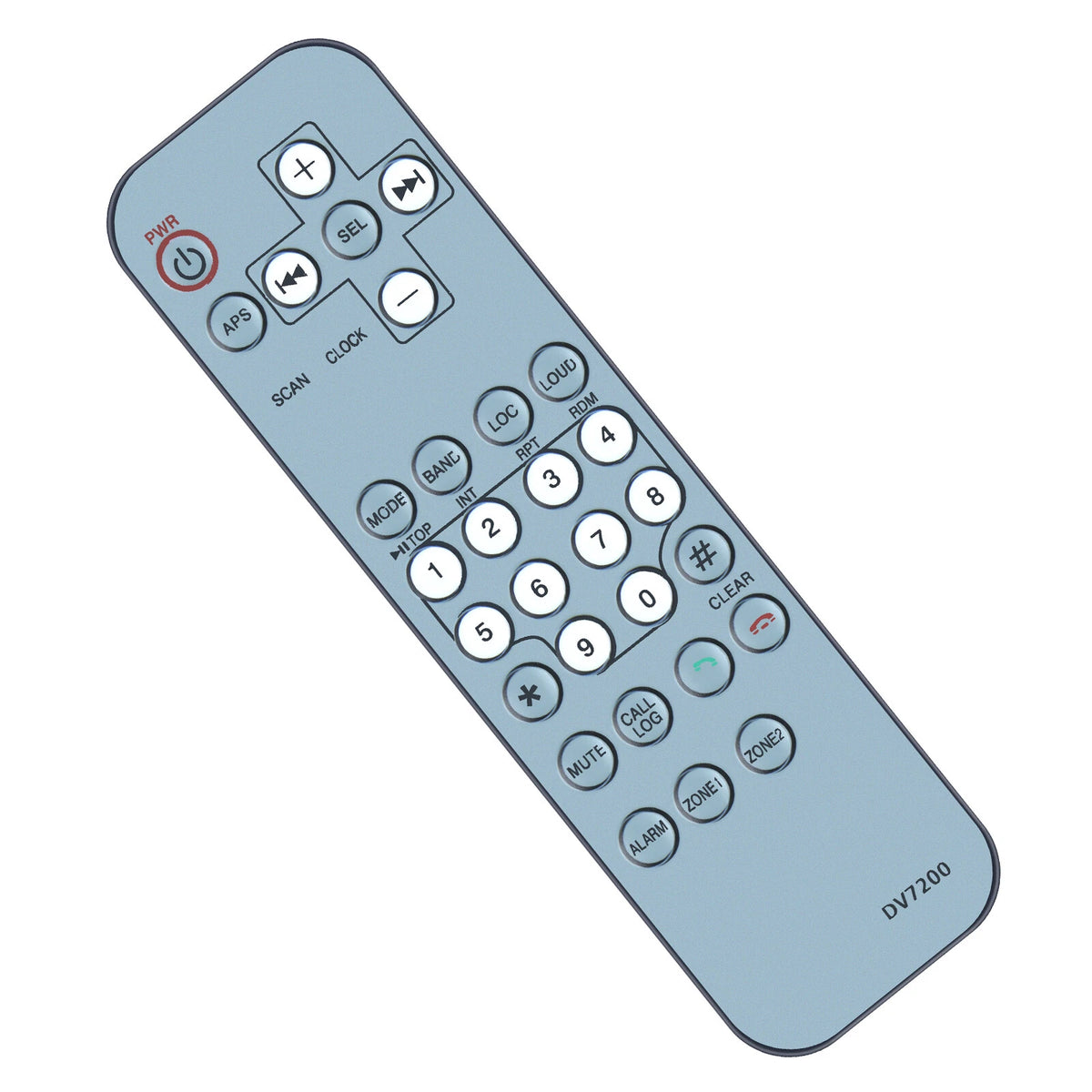 Replacement Remote Control For Furrion DV7200 RV Stereo Entertainment System