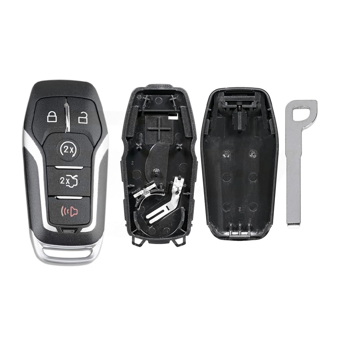5 Buttons Key Fob Shell Case For Ford 2015-2017 F-150 Explorer Edge Fusion Car