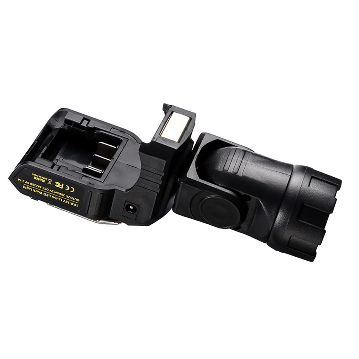 Handheld LED Work Light Flashlight Adapter For DeWalt 12V MAX Li-Ion Battery F