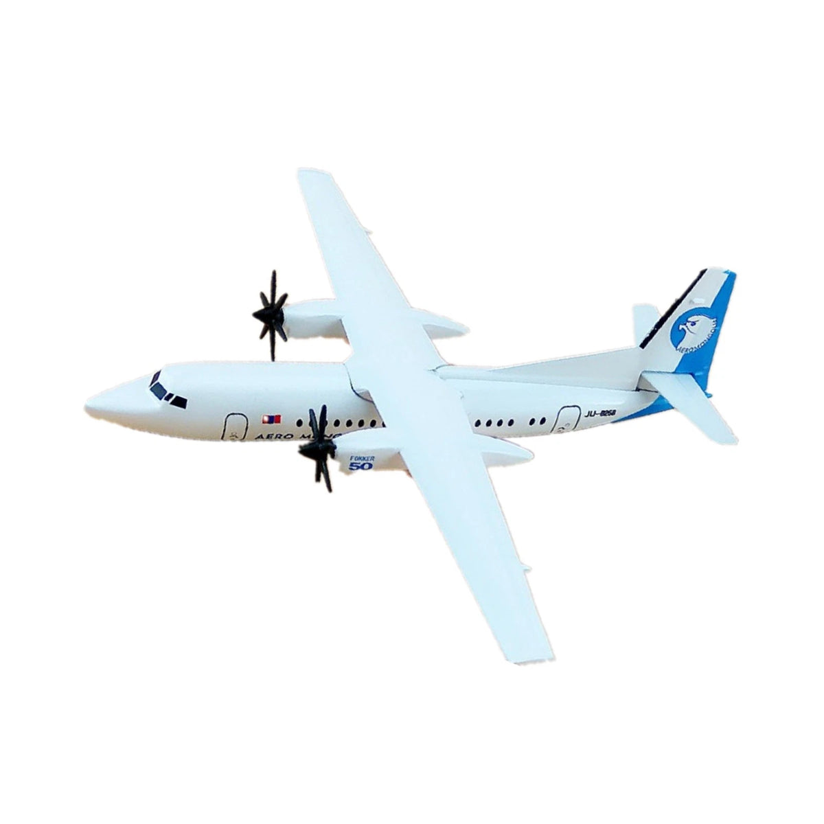 1/400 Scale Aircraft Mongolia Fokker 50 FK-50 Alloy Plane Model Display Gift g