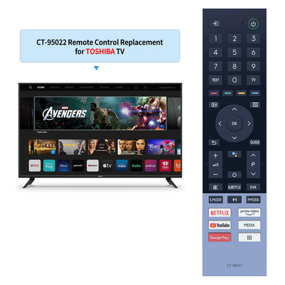 CT-95022 For Toshiba TV Voice Remote Control 43C350KP 43E350KP 50C350KP