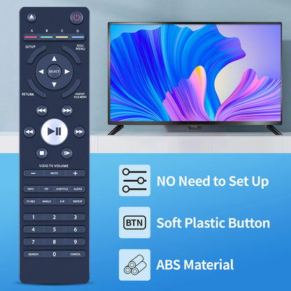 VR7A For Vizio Player Remote Control VBR231 VBR200W VBR110 VBR120