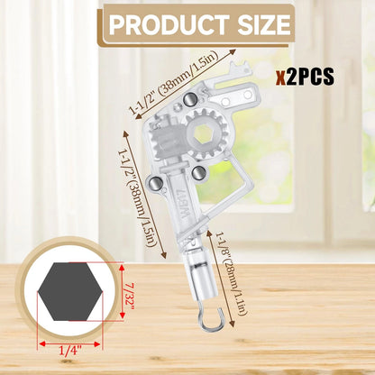 Blind Tilt Mechanism for 2" Horizontal Window Low Rail Wand One Size, White