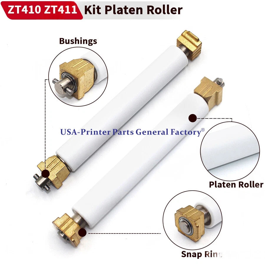10SET ✅ Platen Roller For Zebra ZT411 ZT410 Printer Fast delivery P1058930-080