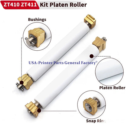 10SET ✅ Platen Roller For Zebra ZT411 ZT410 Printer Fast delivery P1058930-080