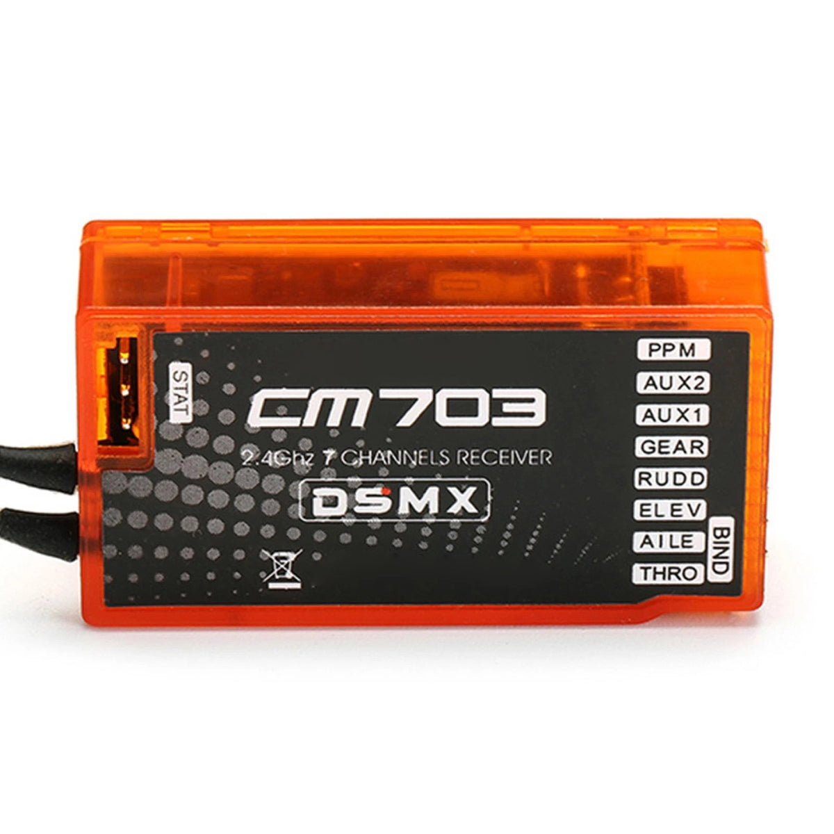 RC REDCON CM703 2.4G 7Channels Receiver With PPM Output For DSM2 DSMX DX6I DSX7