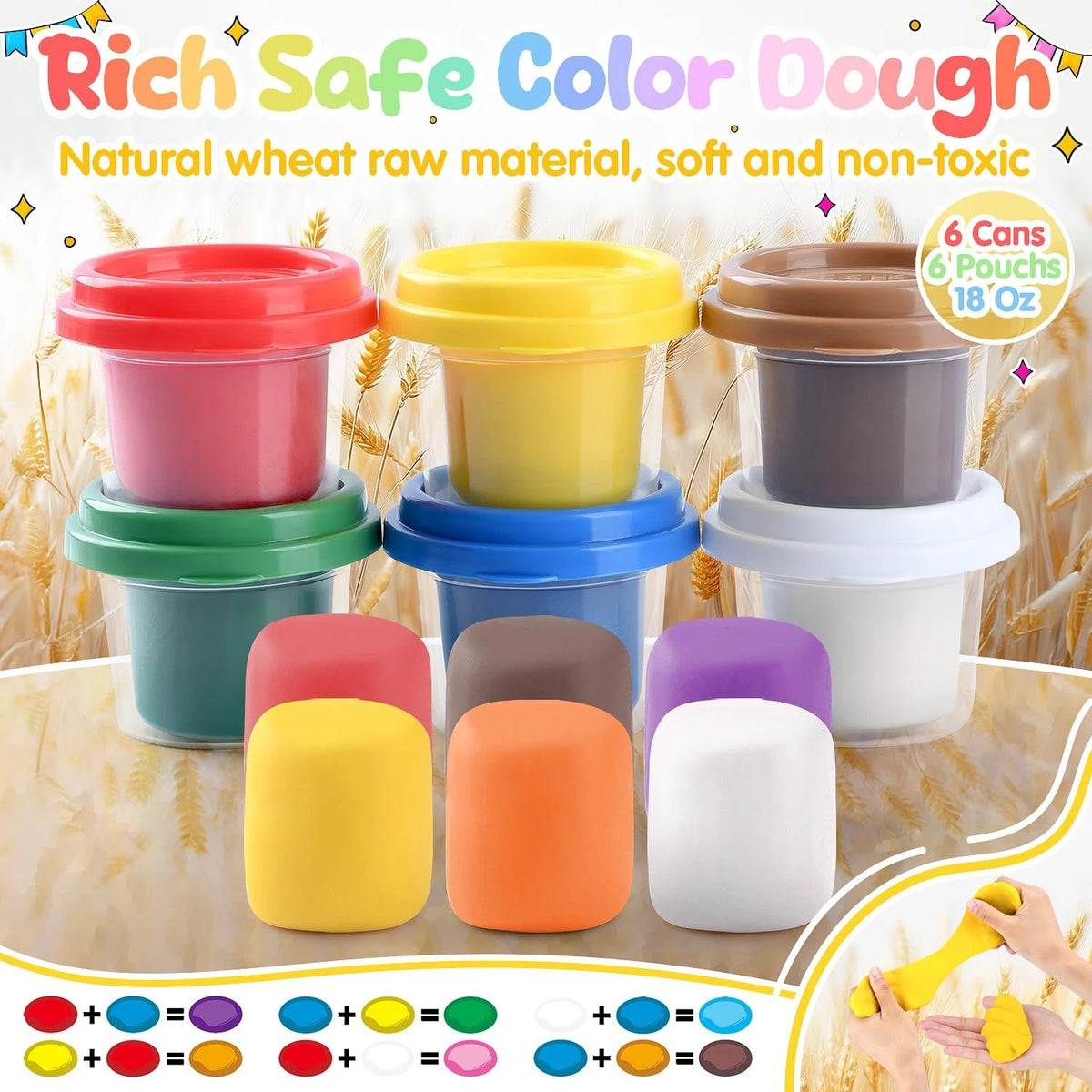 PLAY 2 in 1 Color Dough Kitchen Creations Set, Ice Medium, Yellowish Purple