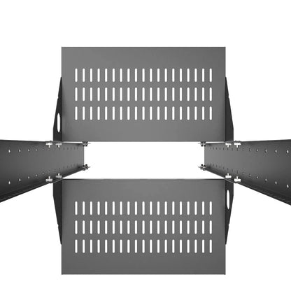 Jingchengmei 2U Cantilever Server Shelf Rack Mount-19 Inch 2 2U2PC10V, black