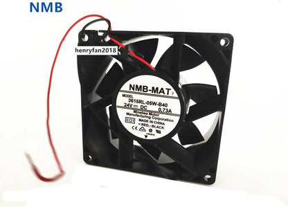 For NMB 3615RL-05W-B40 DC 24V 0.73A 92*92*38mm 2-wires Inverter cooling fan