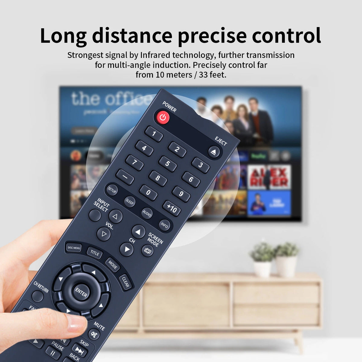 NF033UD Remote Control For Sylvania TV LD195SSX LD190SS1 LD190SS2 LD320SS1