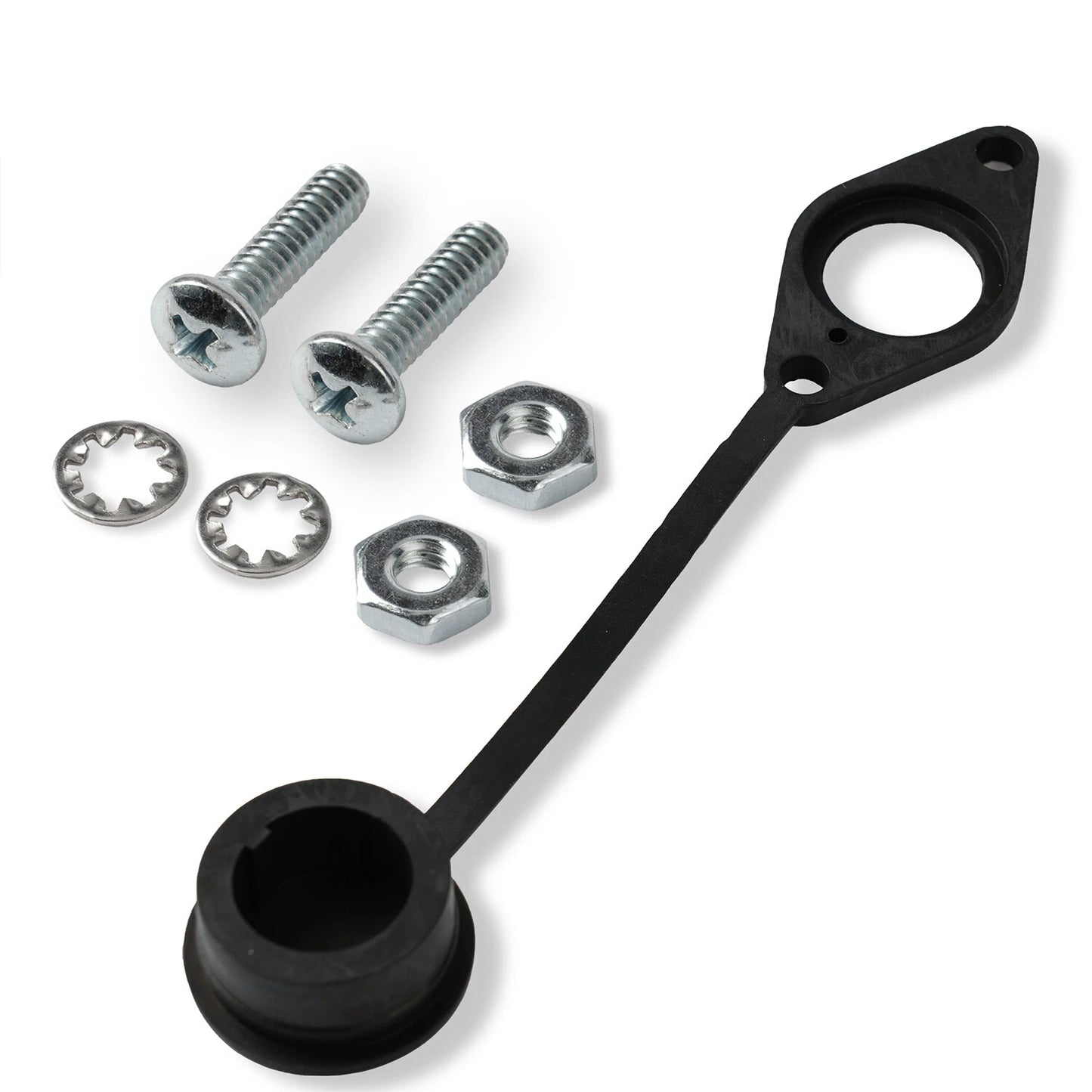 Truck Electric Winches Remote Control Socket Rubber Dust Cover Cap Mount Kit