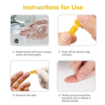 Care Touch Lancets for Diabetes Testing - 30 300 Count (Pack of 1), Yellow