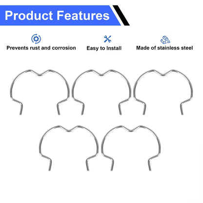 Engine Coolant Hose Clip 7L1Z-8B365-A For Select Ford / Lincoln Models, 5 Pack