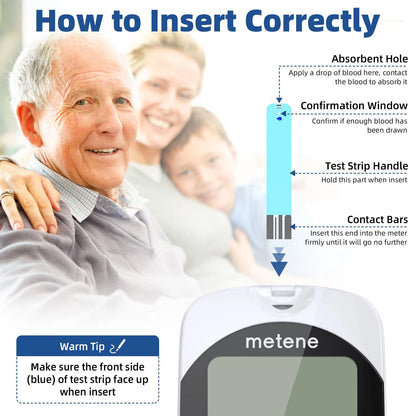 Metene TD-4116 Blood Glucose Test Strips, 300 Count 1 (Pack of 300)